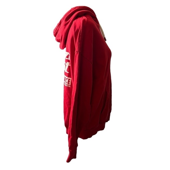 Disney Pixar Toy Story Pizza Planet Red Hooded Sweatshirt Unisex Design Medium - Picture 2 of 5